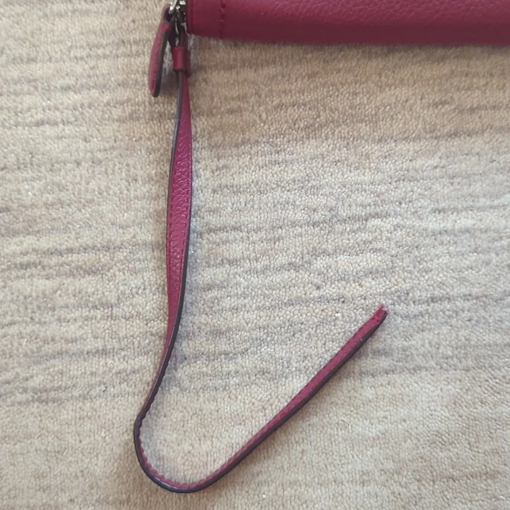 Coach Red Leather Wallet/Wristlet